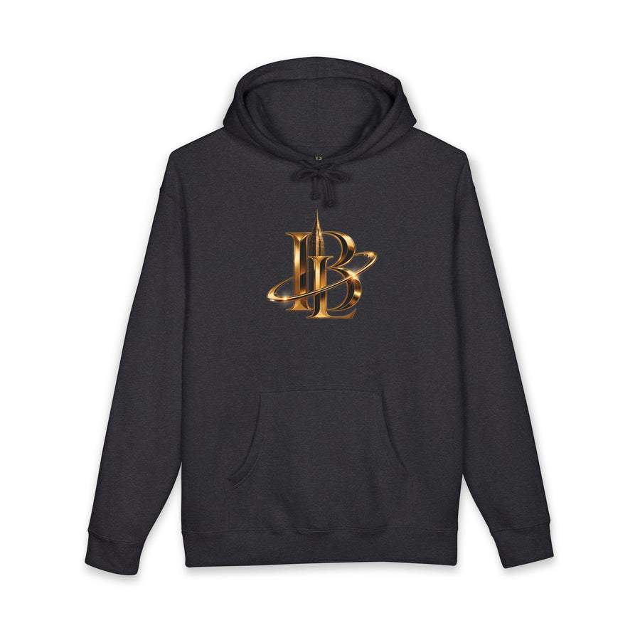 Urban Monogram Hoodie — Gold Emblem Pullover | Bright Lights NYC