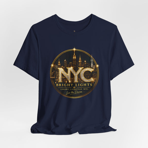 NYC Bright Lights Tee — New York City Skyline Graphic T-Shirt