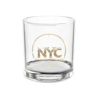 Bright Lights NYC Gold Emblem Rocks Glass