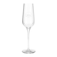 Bright Lights NYC Etched Champagne Flute